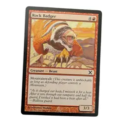 Rock Badger - 10th Edition #226/383 MTG Magic The Gathering LP - Image 1