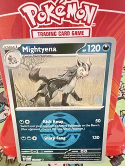 Pokemon Mightyena 129/217 Ascended Heroes Dusk Ball Reverse Holo NM - Image 1