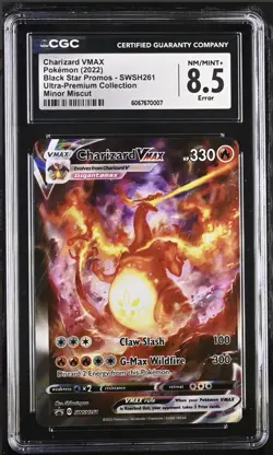 🔥 CGC 8.5 ERROR! Pokemon 2022 Charizard VMAX SWSH261 UPC Promo (PSA) - Image 1