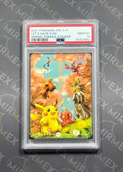 Pokemon PSA 10 Let's Have Fun Spring Pokeka Sticker Promo 2021 S-P Japanese - Image 2