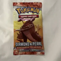 Pokemon Diamond and Pearl Mysterious Treasures Booster Pack New Sealed - Image 1