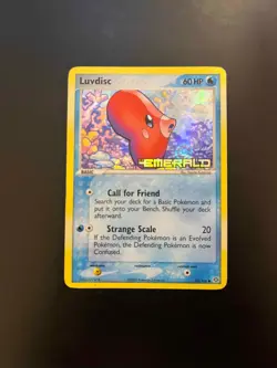 Pokemon Luvdisc Reverse Holo - EX Emerald - 53/106 HP - Image 1