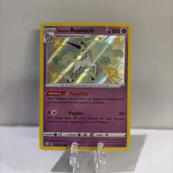 Galarian Rapidash SV048/SV122 Shiny Rare Shining Fates Shiny Vault Pokemon NM - Image 1
