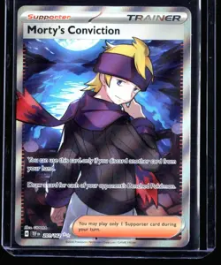 2024 Scarlet & Violet - Temporal Forces Morty's Conviction #201 Full Art Holo - Image 1