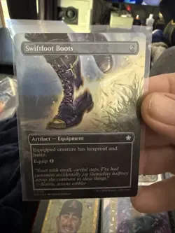 Swiftfoot Boots - FOIL BORDERLESS - Foundations - UC NM MTG X300 - Image 1