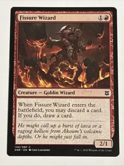 MTG Zendikar Rising Fissure Wizard 140/280 NM - Image 1
