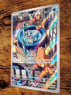 2024 Pokemon Stellar Crown Squirtle 148/142 Illustration Rare - Image 3
