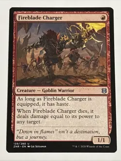 MTG Zendikar Rising Fireblade Charger 139/280 NM - Image 1