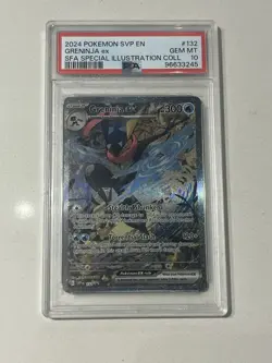 2024 POKEMON SVP EN-SV BLACK STAR PROMO #132 GRENINJA EX PSA 10 - Image 1