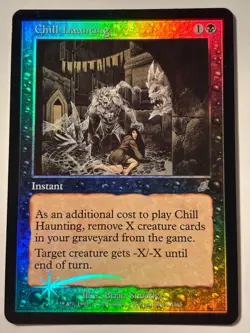 Chill Haunting 60/143 Foil Scourge MTG LP/NM - Image 1
