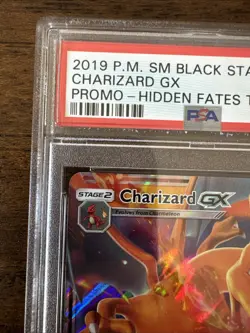 2019 Pokemon Charizard GX Black Star Promo SM211 Hidden Fates Tins PSA 10 - Image 2