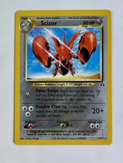 Scizor 2001 Pokemon Neo Discovery Unlimited Rare #29/75 * Near Mint - Image 1
