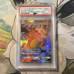 Pokemon Charizard GX Hidden Fates Promo SM211 PSA 10 Black Star Ultra Rare 2019 - Image 1