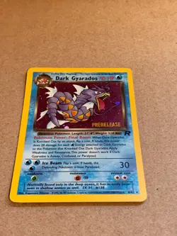 1999 Pokemon Dark Gyarados 8/82 Holo Rare PRERELEASE Unlimited Team Rocket - Image 3