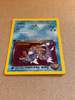 1999 Pokemon Dark Gyarados 8/82 Holo Rare PRERELEASE Unlimited Team Rocket - Image 4