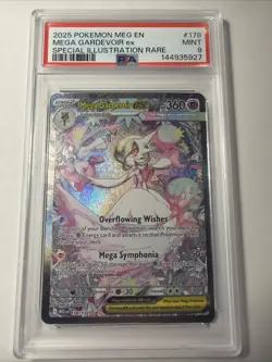 2025 POKEMON MEGA EVOLUTION SPECIAL ILLUSTRATION RARE MEGA GARDEVOIR EX PSA 9 - Image 1