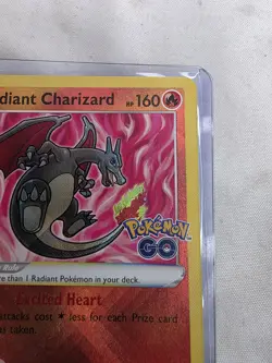 Radiant Charizard 011/078 Radiant Rare Pokemon GO Pokemon Holo Near Mint - Image 5