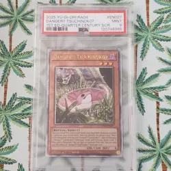 Danger!U TsuchinokoU Yugioh 2025 RA04 EN027 PSA 9 1st ed Quarter Century Rare - Image 5