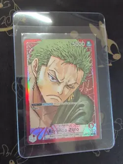 One Piece TCG Roronoa Zoro Alt Art Leader Op-01 Near Mint - Image 1