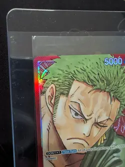 One Piece TCG Roronoa Zoro Alt Art Leader Op-01 Near Mint - Image 3