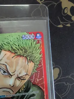 One Piece TCG Roronoa Zoro Alt Art Leader Op-01 Near Mint - Image 4