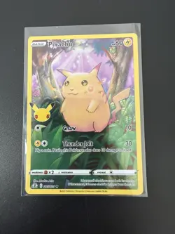 Pikachu Full Art Holo 005/025 Pokemon Card Celebrations 25th NM - Image 1