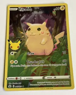 Pikachu 005/025 Celebrations NM Ultra Rare Pokemon Card - Image 1