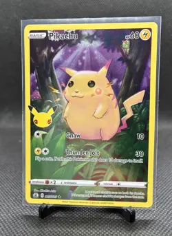 Pikachu 005/025 Celebrations 25th Anniversary Pokemon Card NM - Image 1