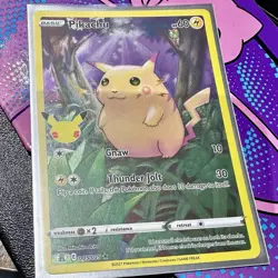 Pokemon Pikachu Celebrations Full Art Card 005/025 NM Condition - Image 1