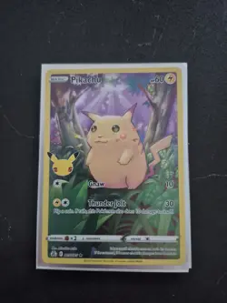 PIKACHU 005/025 Full Art Holo Rare Celebrations 25th Anniversary Pokemon Card NM - Image 1