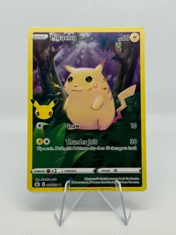 Pikachu 005/025 25th Anniversary Promo Holo Pokemon Card Celebrations NM/M - Image 1