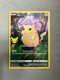 Pokemon Pikachu TCG Holo Card Celebrations 005/025 25th Anniversary Edition NM - Image 1