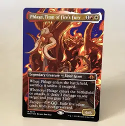 MTG Phlage Titan of Fire’s Fury Borderless MH3 NM - Image 1