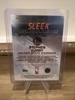 2025-26 Topps Chrome - Sleek Finishers Stephen Curry #SF-1 Blue Refractor /150 - Image 2