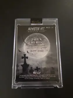 2025 Wild Card Haunted Hits Monster Hunt - 1/1 Monster Hit - Jalen Hurts - Image 3