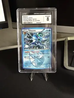 CGC NM 8 Glaceon Plasma Freeze Holo 23/116 Pokemon Card - Image 1