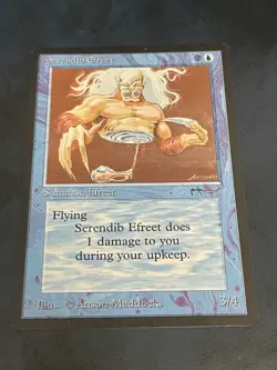 Serendib Efreet Arabian Nights Mtg Magic The Gathering Card LP - Image 1