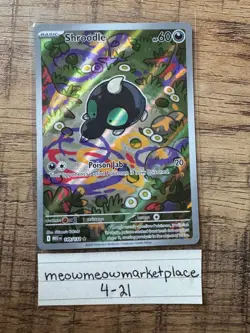 Pokemon TCG Shroodle Mega Evolution Full Art Secret Rare Card 149/132 - Image 1