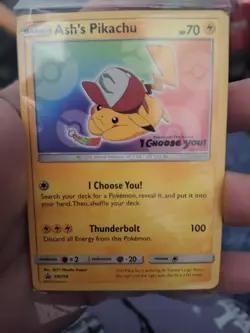 Pokemon TCG Ash's Pikachu SM108 Promo Trading Card Sealed - Image 1