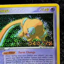 Deoxys 18/107 Defense Forme EX Deoxys Pokemon Card Reverse Holo Foil Rare HP - Image 3