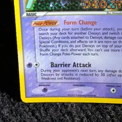 Deoxys 18/107 Defense Forme EX Deoxys Pokemon Card Reverse Holo Foil Rare HP - Image 5