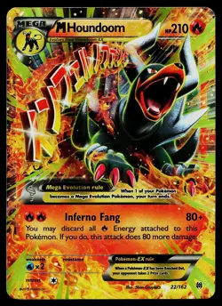 Pokemon Card - M Houndoom EX BREAKthrough 22/162 Holo Rare EX 2015 - Image 1