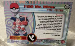 2000 Pokemon Topps Chrome "Mr. Mime" Card - Series 2 - Image 2