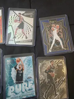 Panini Victor Wembanyama Rookie 8 Card Lot Spurs NBA 2023-24 Donruss Hoops - Image 3