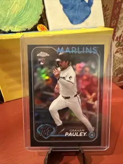 2024 Topps Chrome Update Series Graham Pauley #USC97 Black Refractor /10 (RC) - Image 1