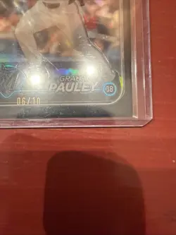 2024 Topps Chrome Update Series Graham Pauley #USC97 Black Refractor /10 (RC) - Image 5
