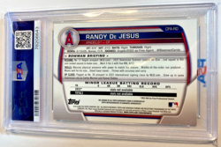 GEM MINT 2023 Randy De Jesus 1st Bowman Chrome GREEN REFRACTOR AUTO /99 PSA 10 - Image 2