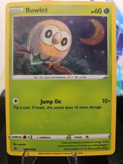 Rowlet SWSH220 - Pokemon TCG - Cosmos Holo - Black Star Promos - 2022 -FreeShip - Image 1