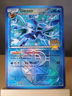 Glaceon 23/116 Crosshatch Holo City Championships Pokemon Promo - Image 1
