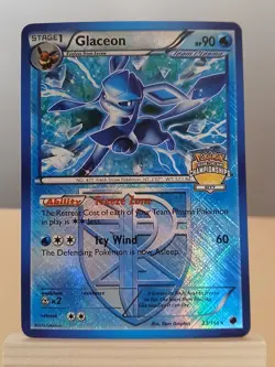 Glaceon 23/116 Crosshatch Holo City Championships Pokemon Promo - Image 2